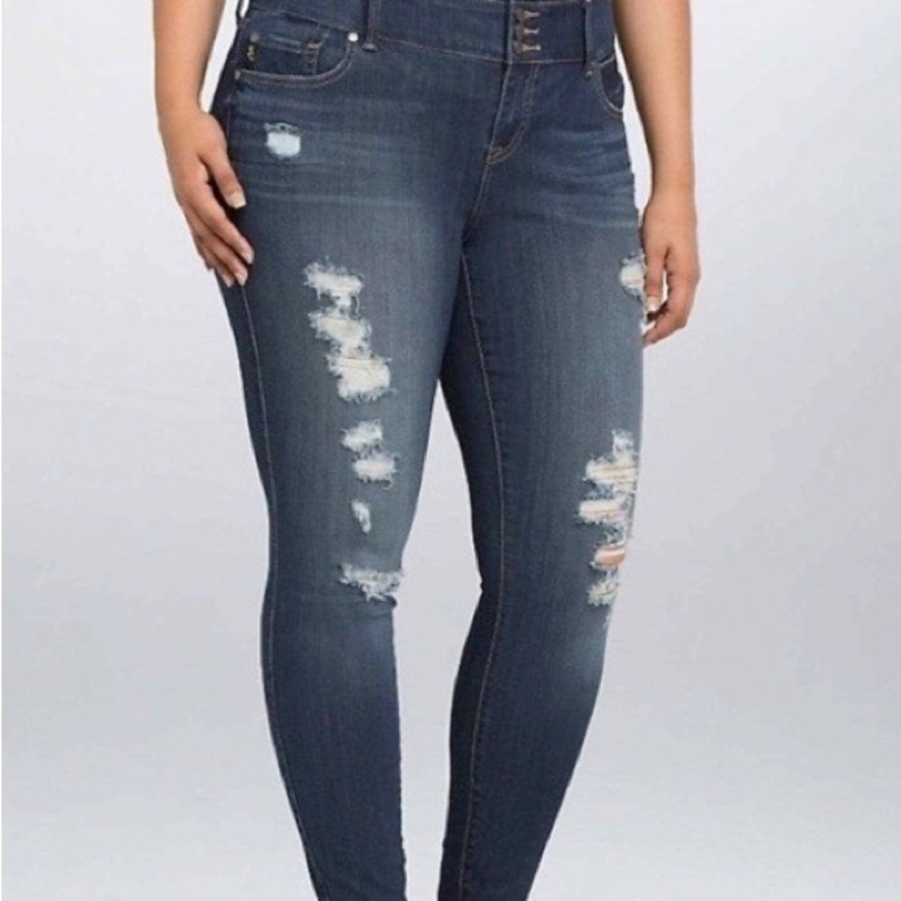 Torrid Premium Skinny Jegging Ocean Cruise Jeans